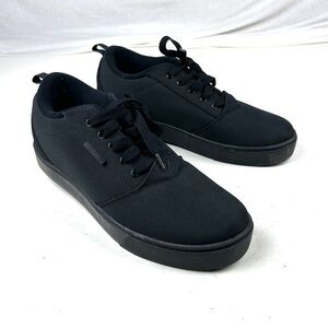 HEELYS Mens Size 11 With Wheels Sneakers Shoes All Black Excellent